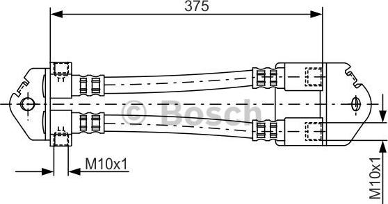 BOSCH 1 987 481 072 - Brake Hose autospares.lv