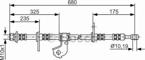 BOSCH 1 987 481 322 - Brake Hose autospares.lv