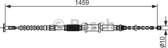 BOSCH 1 987 482 180 - Cable, parking brake autospares.lv