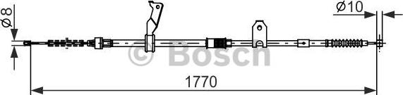 BOSCH 1 987 482 298 - Cable, parking brake autospares.lv