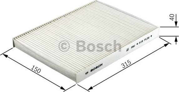 BOSCH 1 987 432 412 - Filter, interior air autospares.lv