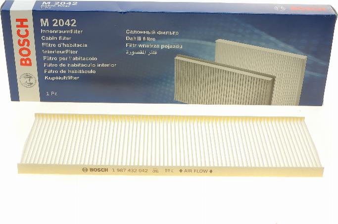 BOSCH 1 987 432 042 - Filter, interior air autospares.lv