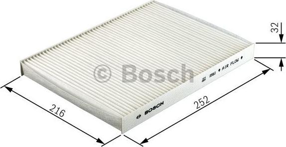 BOSCH 1 987 432 057 - Filter, interior air autospares.lv