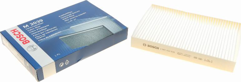 BOSCH 1 987 432 039 - Filter, interior air autospares.lv