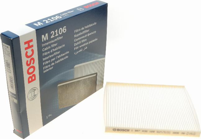 BOSCH 1 987 432 106 - Filter, interior air autospares.lv