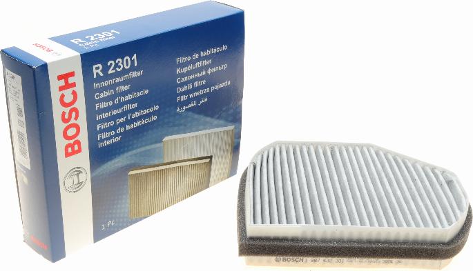 BOSCH 1 987 432 301 - Filter, interior air autospares.lv