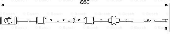 BOSCH 1 987 474 972 - Warning Contact, brake pad wear autospares.lv