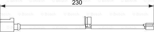 BOSCH 1 987 474 569 - Warning Contact, brake pad wear autospares.lv