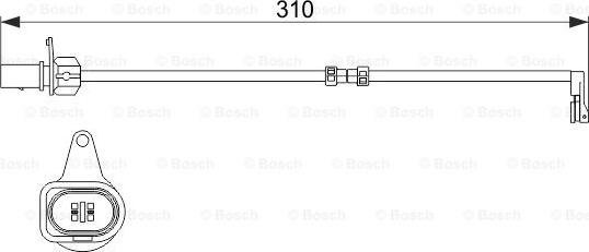 BOSCH 1 987 474 506 - Warning Contact, brake pad wear autospares.lv