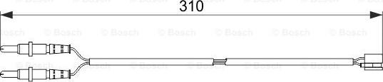 BOSCH 1 987 474 519 - Warning Contact, brake pad wear autospares.lv