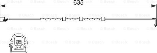 BOSCH 1 987 474 515 - Warning Contact, brake pad wear autospares.lv