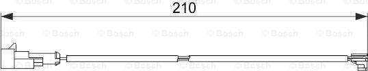 BOSCH 1 987 474 520 - Warning Contact, brake pad wear autospares.lv