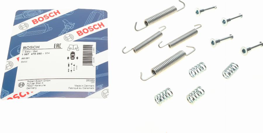 BOSCH 1 987 475 090 - Accessory Kit, parking brake shoes autospares.lv