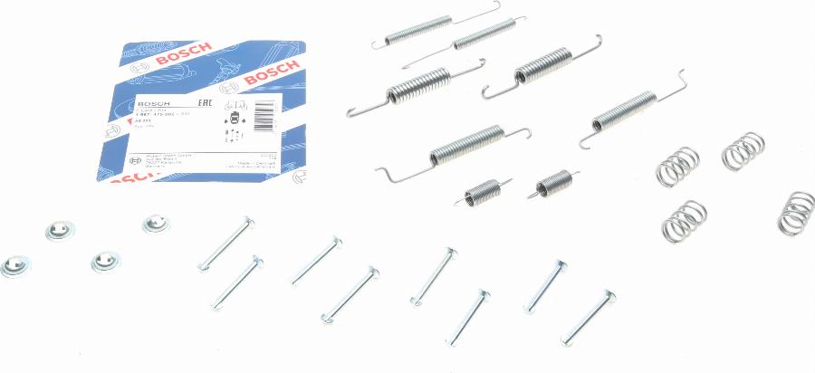 BOSCH 1 987 475 002 - Accessory Kit, brake shoes autospares.lv