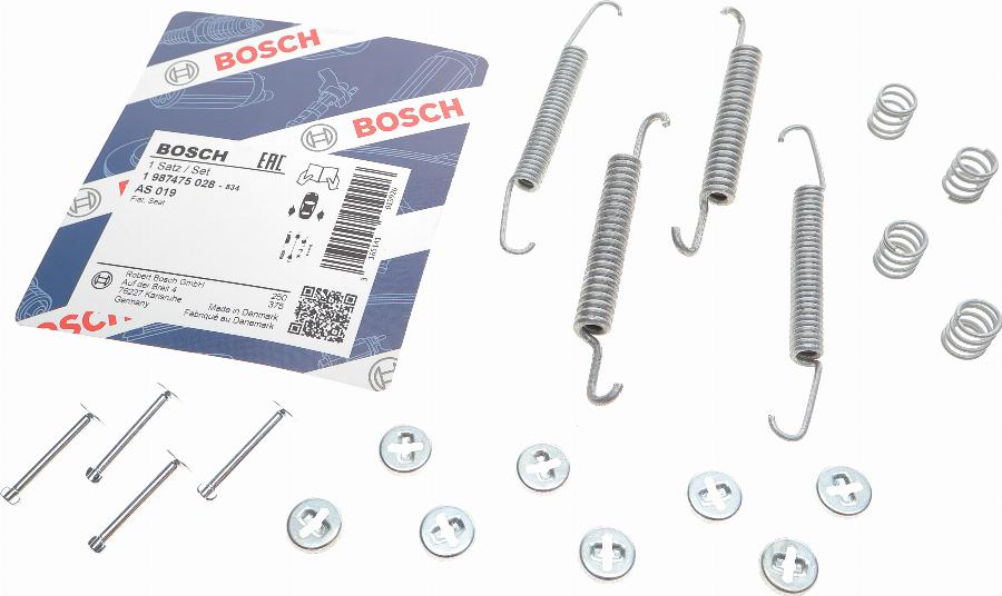 BOSCH 1 987 475 028 - Accessory Kit, brake shoes autospares.lv