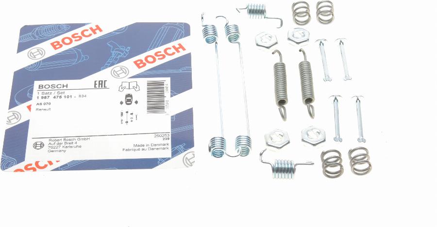 BOSCH 1 987 475 101 - Accessory Kit, brake shoes autospares.lv