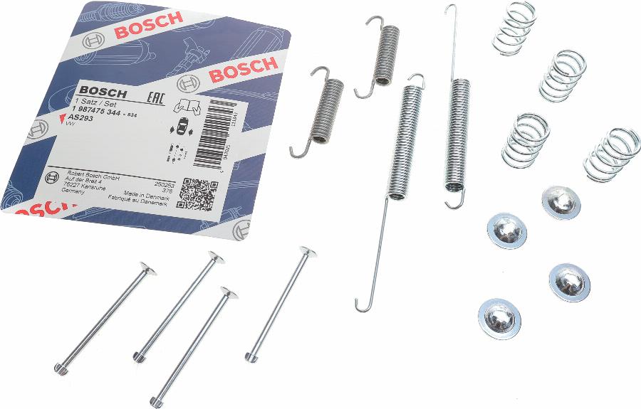 BOSCH 1 987 475 344 - Accessory Kit, brake shoes autospares.lv