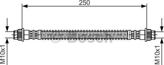 BOSCH 1 987 476 947 - Brake Hose autospares.lv