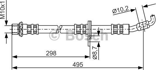 BOSCH 1 987 476 963 - Brake Hose autospares.lv