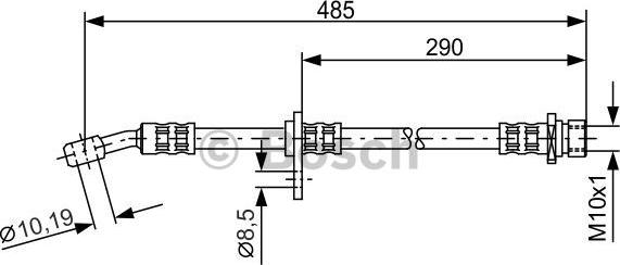 BOSCH 1 987 476 989 - Brake Hose autospares.lv