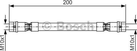 BOSCH 1 987 476 402 - Brake Hose autospares.lv