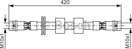 BOSCH 1 987 476 414 - Brake Hose autospares.lv