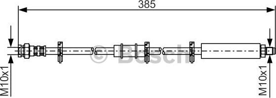 BOSCH 1 987 476 548 - Brake Hose autospares.lv