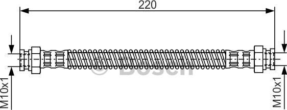 BOSCH 1 987 476 560 - Brake Hose autospares.lv