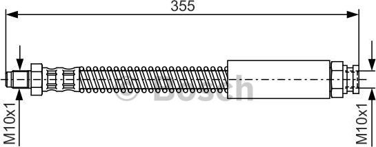 BOSCH 1 987 476 519 - Brake Hose autospares.lv