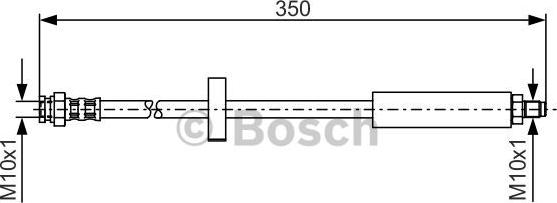 BOSCH 1 987 476 520 - Brake Hose autospares.lv