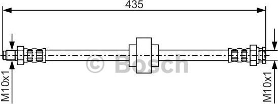 BOSCH 1 987 476 521 - Brake Hose autospares.lv