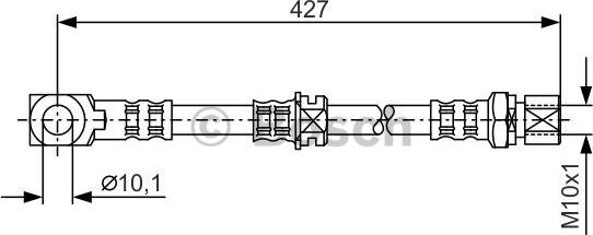 BOSCH 1 987 476 690 - Brake Hose autospares.lv