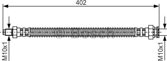 BOSCH 1 987 476 667 - Brake Hose autospares.lv