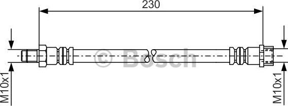 BOSCH 1 987 476 083 - Brake Hose autospares.lv