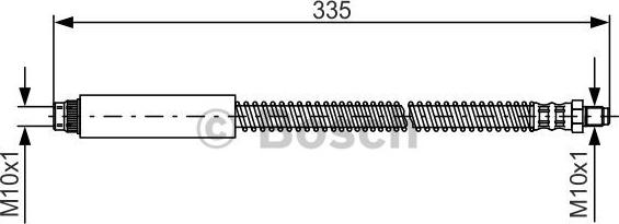 BOSCH 1 987 476 078 - Brake Hose autospares.lv