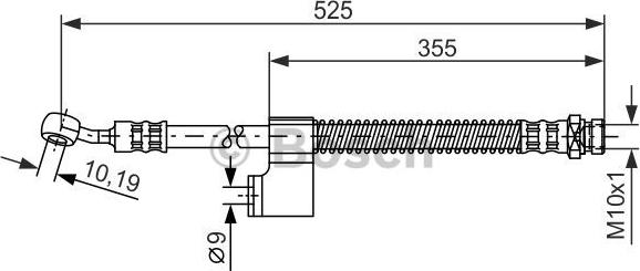 BOSCH 1 987 476 189 - Brake Hose autospares.lv