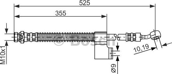 BOSCH 1 987 476 188 - Brake Hose autospares.lv