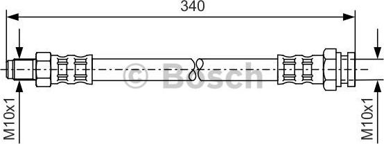 BOSCH 1 987 476 121 - Brake Hose autospares.lv