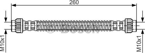 BOSCH 1 987 476 869 - Brake Hose autospares.lv