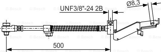 BOSCH 1 987 476 865 - Brake Hose autospares.lv