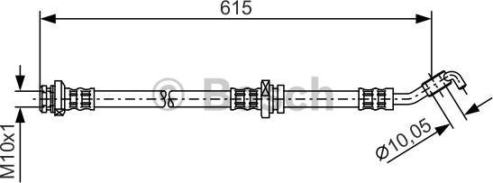 BOSCH 1 987 476 362 - Brake Hose autospares.lv