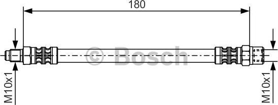 BOSCH 1 987 476 302 - Brake Hose autospares.lv