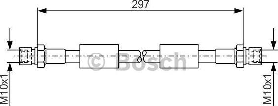 BOSCH 1 987 476 380 - Brake Hose autospares.lv