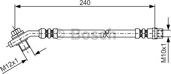 BOSCH 1 987 476 332 - Brake Hose autospares.lv