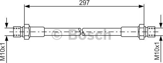 BOSCH 1 987 476 290 - Brake Hose autospares.lv