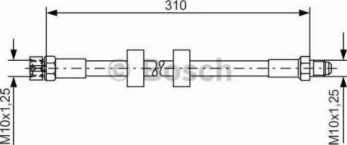 BOSCH 1 987 476 240 - Brake Hose autospares.lv