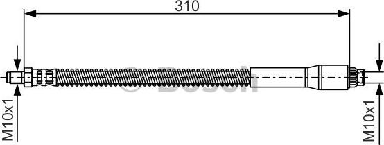 BOSCH 1 987 476 746 - Brake Hose autospares.lv