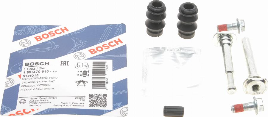 BOSCH 1 987 470 615 - Guide Sleeve Kit, brake caliper autospares.lv