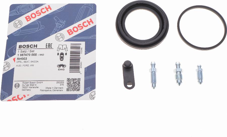 BOSCH 1 987 470 005 - Repair Kit, brake caliper autospares.lv