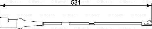 BOSCH 1 987 473 551 - Warning Contact, brake pad wear autospares.lv